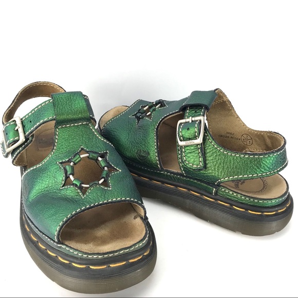 dr martens metallic sandals